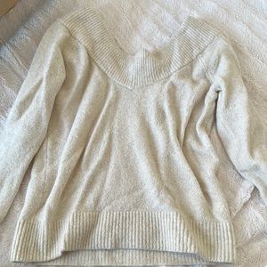 H&M Cream Off the Shoulder Sweater